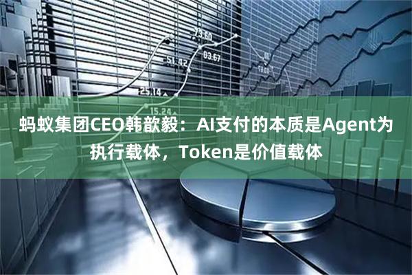 蚂蚁集团CEO韩歆毅：AI支付的本质是Agent为执行载体，Token是价值载体